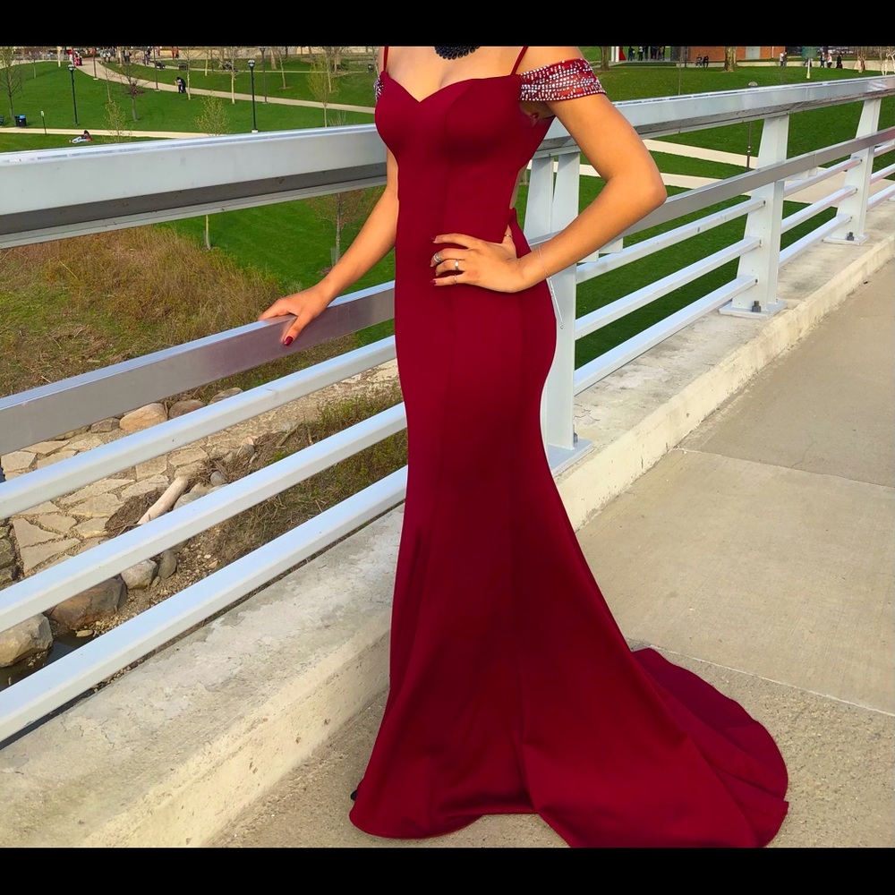 Prom Dress - Maroon